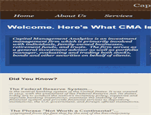 Tablet Screenshot of cma-investments.com